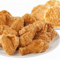 8Pc Chicken Meal - 10:30Am To Close · 8 pieces of boldly seasoned chicken, 4 made-from-scratch biscuits, 2 fixin’s, and a 1/2 gall...