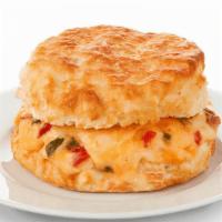 Pimento Cheese Biscuit · Pimento cheese spread on a made-from-scratch buttermilk biscuit.