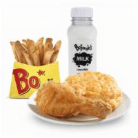 Chicken Leg Kids' Meal - 10:30Am To Close · 1 chicken leg served with a made-from-scratch buttermilk biscuit, choice of fixin' and a milk.