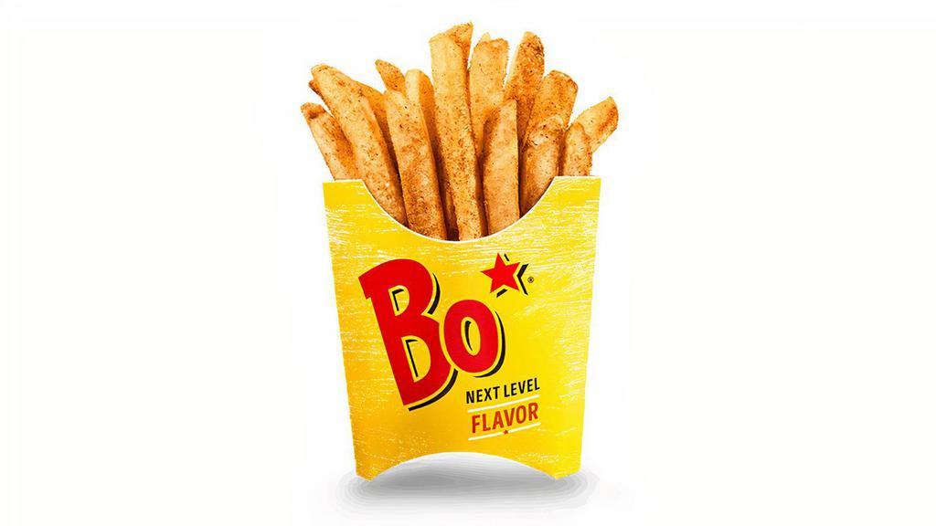 Seasoned Fries · Fries generously sprinkled with Bo's famous seasoning..