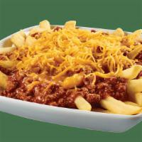 Chili Cheese Party Fries · Sink your teeth into these crispy fries piled high with Krystal’s chili and then topped with...