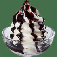 Sundaes · Soft serve ice cream swirled in a cup, then topped with your choice of chocolate, strawberry...