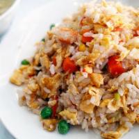 Vegetable Fried Rice · Veggie Mix (green beans, carrots, corn, peas), Onion, Egg