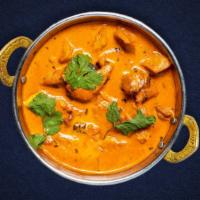 Better With Butter Chicken · Grilled chicken simmered in heavy whipping cream, butter, onion gravy, tomato gravy, and in ...