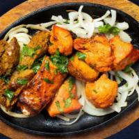 Tandoori Festivities · A combination of chicken tandoori, shrimp tandoori, paneer tikka kabab, chicken mint kebab, ...