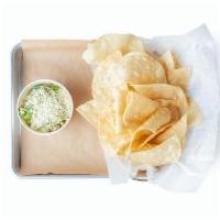 Tortilla Chips & Guacamole · House-Made from Scratch Tortilla Chips & Guacamole. (V | GF)