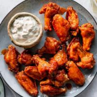 Buffalo Hot Wings · Served with celery or carrots, and blue cheese or ranch.