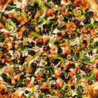 Veggie Deluxe Pizza Med 12
