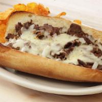 Steak And Cheese Sub/Wrap · Tender steak, mozzarella cheese & onions with mayo.