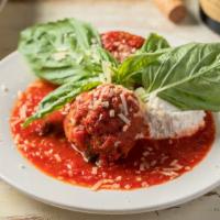 Homemade All Angus Beef Meatballs · Two piece.