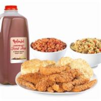 12Pc Homestyle Tenders™ Tailgate · Twelve pieces of our mild, juicy, whole-breast tenderloin filets, two picnic fixin’s, four b...