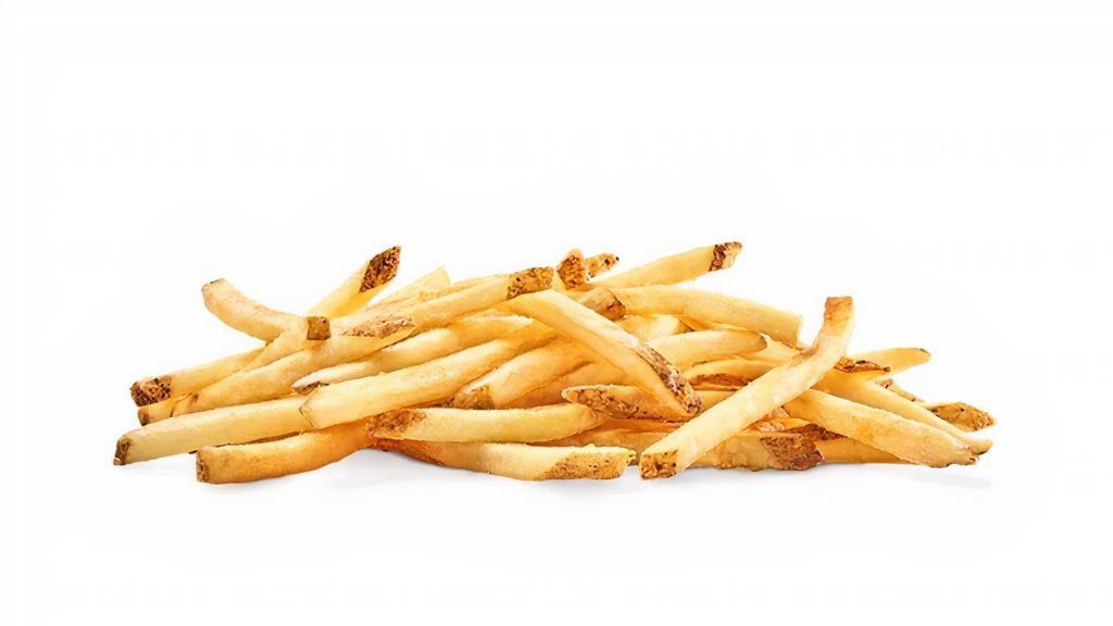 Regular French Fries · NATURAL-CUT FRIES / SEA SALT / COARSE PEPPER.