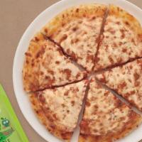 Kids Cheese Pizza · Served with Gogo squeeZ® Applesauce.  Served with your choice of Horizon milk or Honest Kid'...