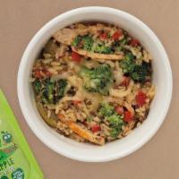Ooh La La Chicken & Rice · A Kids Fit Menu Item: balsamic chicken, rice provençal and broccoli sautéed with creamy gruy...