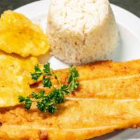 Filete Empanizado A La Plancha · Fried Fish Fillet