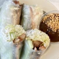 A5 - Mgrilled Chicken Rolls · Rolls wrapped by rice paper with cucumber, lettuce, cilantro, and vermicelli.