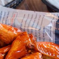Chicken Wings · Choice of BBQ, Cajun, Buffalo, Lemon Pepper.