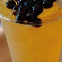 Mango Boba Tea · Mango syrup, Green Tea. best with mango popping Boba or tapioca. put a note for your Boba ch...