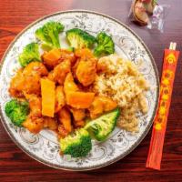 General Tsos Chicken · Hot and spicy.