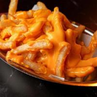 Cheese Fries Hey · Hand-cut Fries, Cheddar Sauce