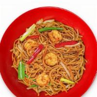 Shanghai Lo Mein · red bell peppers, onion, bean sprouts, carrots, scallions