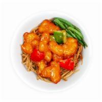 Pao Pao™ Kids Bowl · wok-fried and tossed in our signature spicy cream. glaze, green + red bell pepper