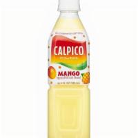 Calpico - Mango · Refreshingly sweet-and-tangy taste with a hint of citrus and yogurt flavors.
