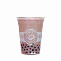 16Oz Milk Tea · Freshly brewed black tea with creamer served with honey boba! Your choice of flavors from Or...