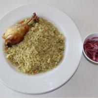 Arroz Con Pollo (Green Rice With Chicken) · 