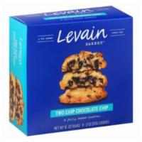 Levain Bakery Two Chip Chocolate Chip Ready To Bake Cookies (8 Count) · Levain Bakery has made its name for over 25 years as the purveyor of the crispy-outside, goo...