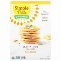 Simple Mills Organic Original Seed Flour Crackers (4.25 Oz) · These Original Organic Seed Flour Crackers by Simple Mills are super delicious. Their taste ...