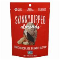 Skinny Dipped Dark Chocolate & Peanut Butter Almonds (3.5 Oz) · Whole almonds SkinnyDipped in a thin layer of dark chocolate and peanut butter with a kiss o...