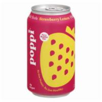 Poppi Prebiotic Soda Strawberry Lemonade (12 Oz) · 
