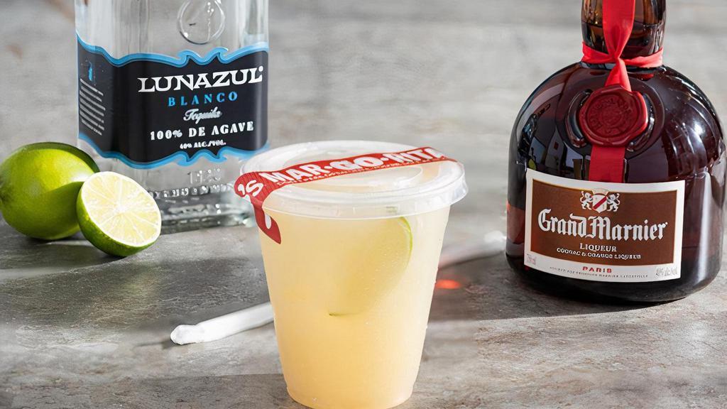Grand Coconut Margarita† · Lunazul® Blanco Tequila, Malibu® Coconut Rum and Grand Marnier® with coconut.