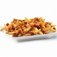 Chili Cheese Fries · Our natural-cut, skin-on, sea-salted fries topped with our hearty chili and rich, creamy che...