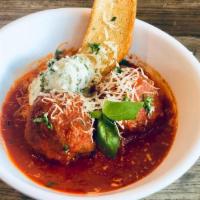 A Pair · House made savory and rustic lentil meatballs, blended with portobello mushrooms and parmesa...