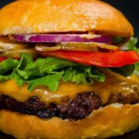 Tasty Bacon Cheese Burger · Tasty bacon cheese burger includes French Fries