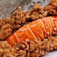 Fried 8Oz Lobster Tail · Fried 8oz Lobster tail includes French fries and salad