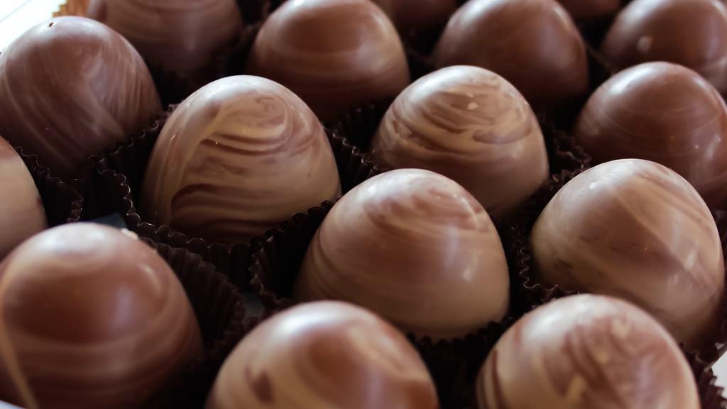 Peanut Butter Truffle · Intense peanut butter truffle with a touch of sea salt covered in milk chocolate.