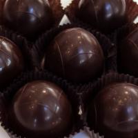 Dark Chocolate Truffle · Rich creamy dark chocolate truffle in a dark chocolate shell.