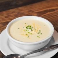 Crema De Queso Bowl · * (Polo Norte's Specialty Item) Creamy cheese soup. 16oz bowl