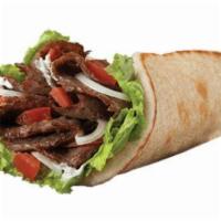 Gyros Pita · Recommended. With lettuce, tomatoes, onion, and tzatziki sauce on a grilled pita.