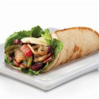 Veggie Pita · Swiss American and provolone cheese melted on grilled pita bread with lettuce, tomatoes, sau...