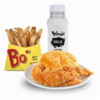 2Pc Supremes Tenders Kids' Meal - 10:30Am To Close · 2 chicken breast tenderloins made with bold flavor and served with a made-from-scratch biscu...