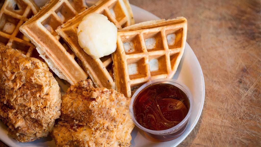 Bam! Yo Yo · Add a little yoyo to your bam! Top it off with two pieces of all-natural fried chicken breast, honey butter, and Bissell family farm’s real maple syrup.