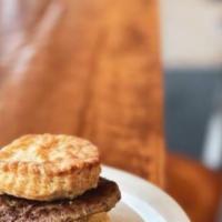 Retro Biscuit - Sausage · Flaky biscuit with sausage.