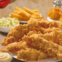 12 Piece Tenders Spicy · Served with Choice of 1 large side and 4 scratch made Honey-Butter Biscuits™ or  with 2 Larg...