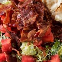 Blt Salad · Super Fresh Mixed Greens tossed in our Home-Made Buttermilk Ranch, Piled High and topped wit...