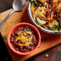 Soup And Salad · A cup of our famous Brisket Chili with a House Salad.