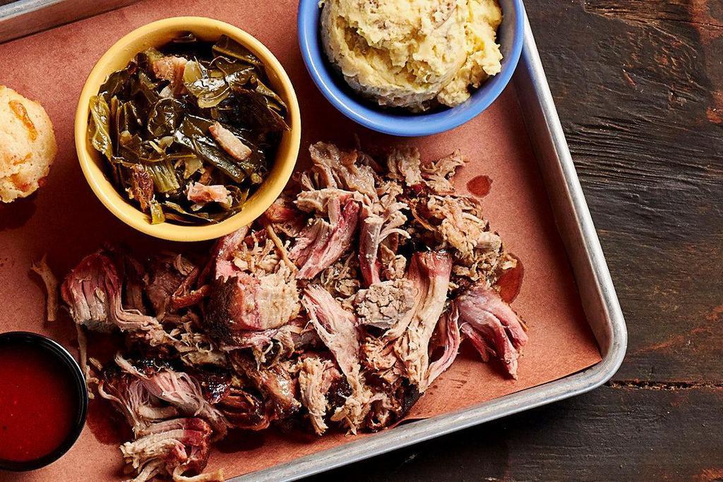 Classic Pulled Pork · Our one-of-a-kind slow-smoked pork shoulder served with our Original BBQ Sauce.